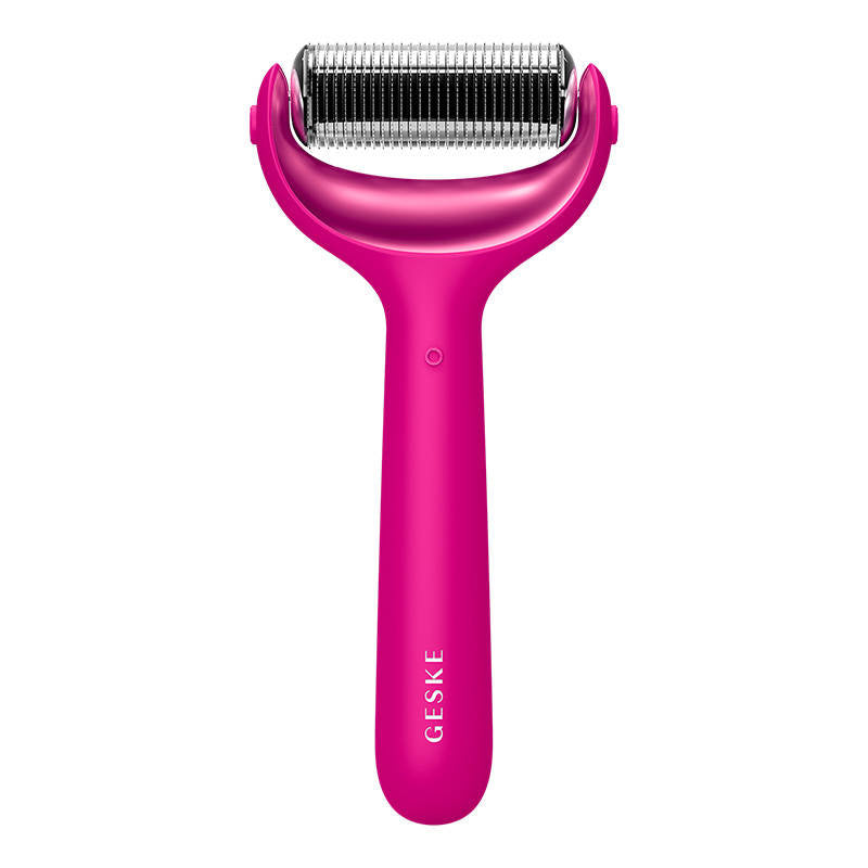 MicroNeedle Face&Body Roller 9in1 Geske med APP (magenta)