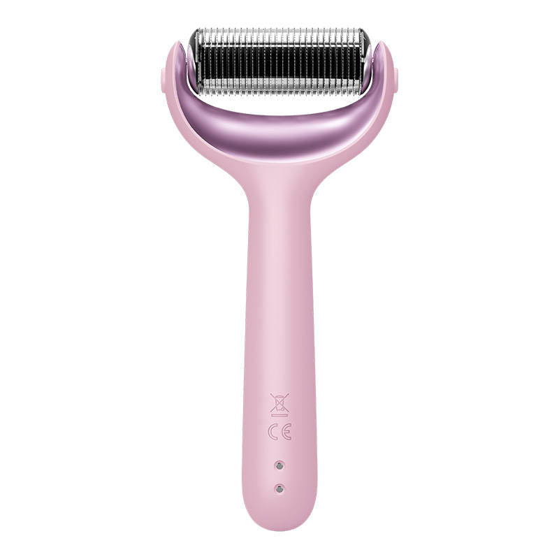 MicroNeedle Face&Body Roller 9in1 Geske med APP (rosa)