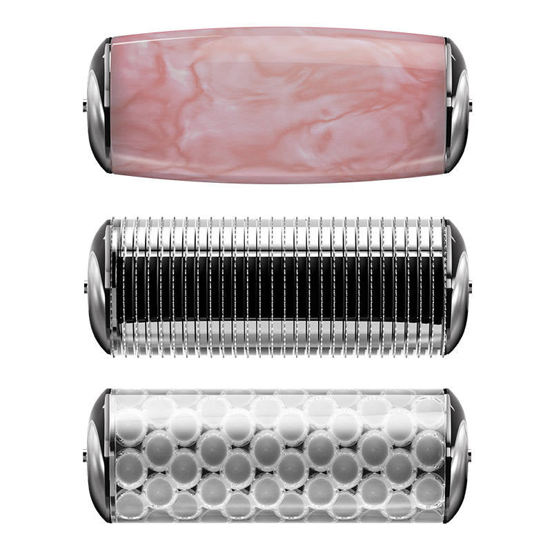 MicroNeedle Face&Body Roller 9in1 Geske med APP (rosa)