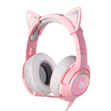 ONIKUMA K9 Pink RGB Gaming Headphones