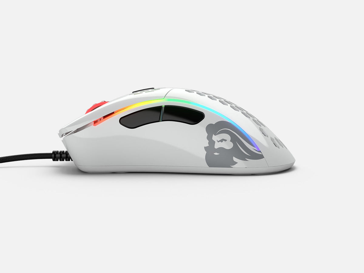 Glorious Gaming Model D- Optisk Kablet Hvid