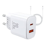 Charger Joyroom JR-TCF05 Flash, 20W + C til L Kabel 1m (hvid)