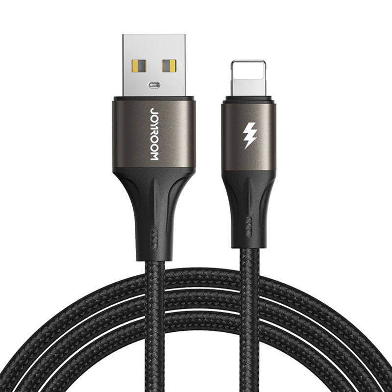 Kabel USB til Lightning Joyroom SA25-AL3 / 3A / 1.2m (sort)