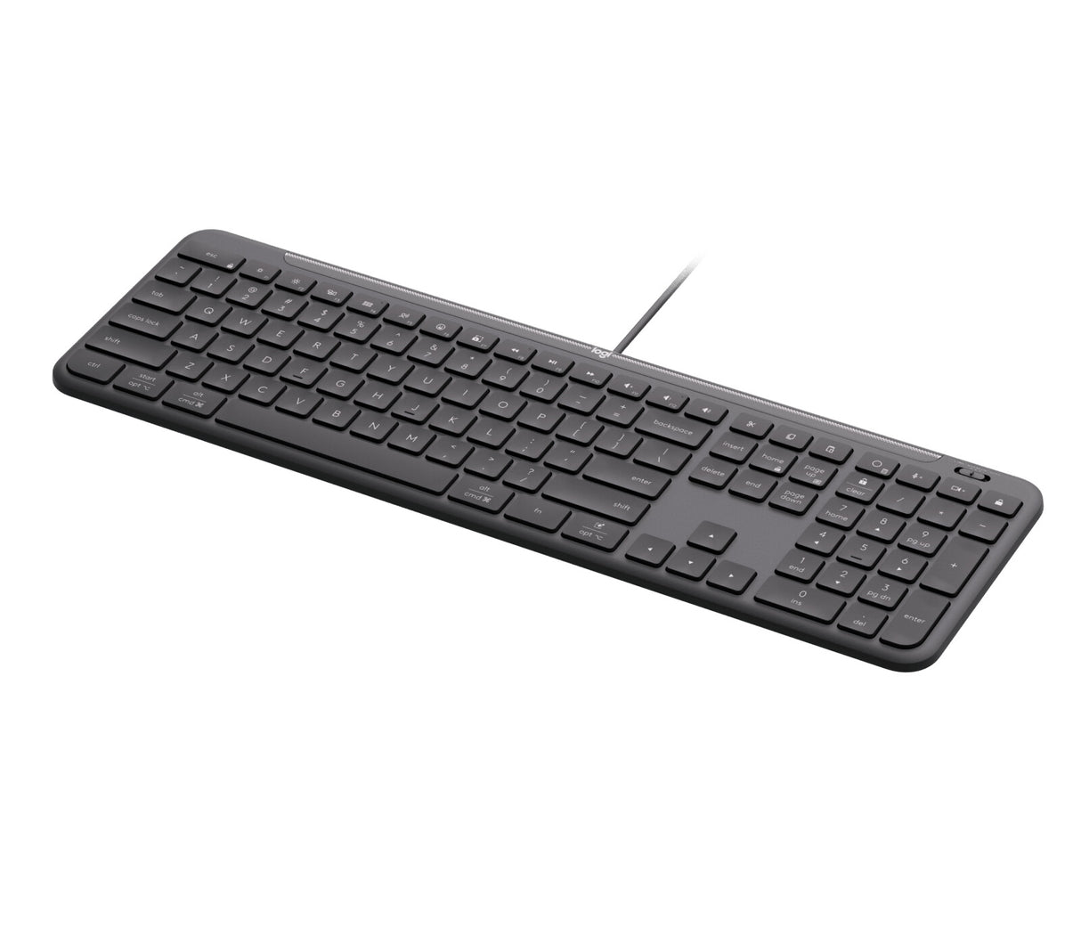 Logitech Signature Slim Wired K620 For Business tastatur Universel USB QWERTY Nordisk Grafit