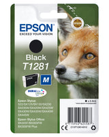 Epson Fox T1281 ræv DURABrite Ultra enkeltpakke sort blæk