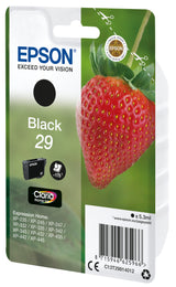 Epson Strawberry C13T29814012 blækpatron 1 stk Original Standard udbytte Sort