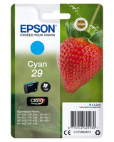 Epson 29 Cyan 180 sider Blæk C13T29824012