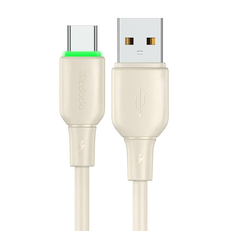 USB til USB-C Kabel Mcdodo CA-4750 med LED-lys 1,2 m (beige)