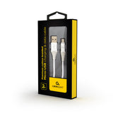 Cablexpert CC-USB2B-AMMBM-2M-BW2 USB-kabel USB 2.0 USB A Micro-USB B 0,48 Gbit/sek. Hvid