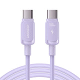 JOYROOM S-CC100A141P USB-kabel 1,2 m USB C 4,8 Gbit/sek. 100 W Lilla