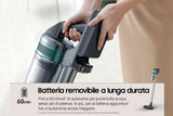 Samsung Jet 75E Pet VS20B75AGR1 Støvsuger Pind/håndholdt 200W 0.8liter Black ChroMetal/teal mint