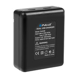 2-slot oplader Puluz PU919B til GoPro Hero 9/10/11/12