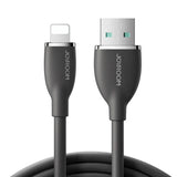Kabel Farverig 3A USB til Lightning SA29-AL3 / 3A / 1,2m (sort)