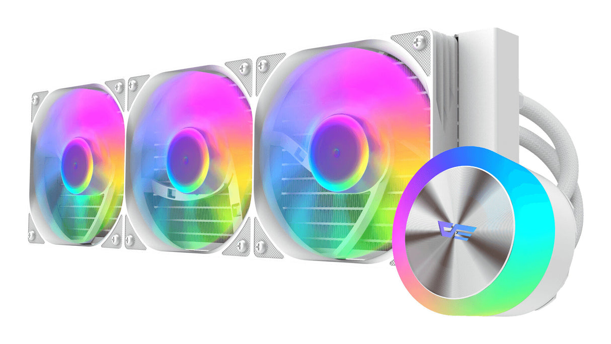 darkFlash DG360 Processor Alt-i-en væskekøler 12 cm Hvid 1 stk