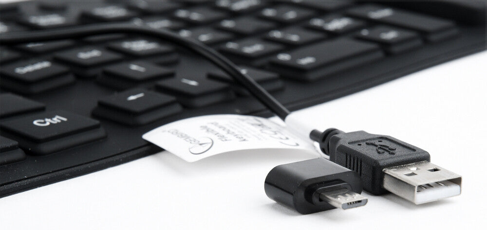 Gembird KB-109F-B tastatur USB + PS/2 QWERTY Sort