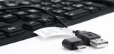 Gembird KB-109F-B tastatur USB + PS/2 QWERTY Sort