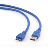 Gembird USB 3.0, 3m USB-kabel USB 3.2 Gen 1 (3.1 Gen 1) USB A Micro-USB B 4,8 Gbit/sek. Blå