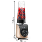 Tefal Blend Up BL190AF0 blender 0,85 L Bordplade blender 1000 W Beige, Sort, Transparent