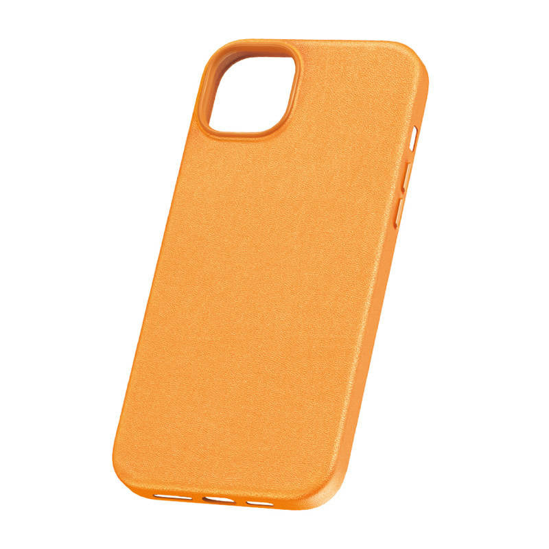 Telefonfoder til iPhone 15 Pro Baseus Fauxther-serien (Orange)