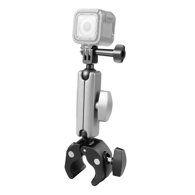 PULUZ-motorcykelstativ til sportskameraer (DJI, GoPro, Insta360) (sort)