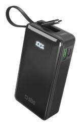 SBS TTBB10000LCDTCPD20K powerbank Lithium-Ion (Li-Ion) 10000 mAh Sort