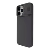 Nillkin CamShield Silky Silicone Case til iPhone 15 Pro (klassisk sort))