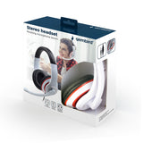 Gembird MHS-03-WTRDBK hovedtelefoner/headset Ledningsført Spil Sort, Rød, Hvid
