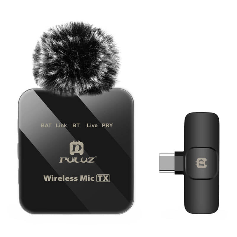 Trådløs Lavalier mikrofon PULUZ PU648B (USB-C)