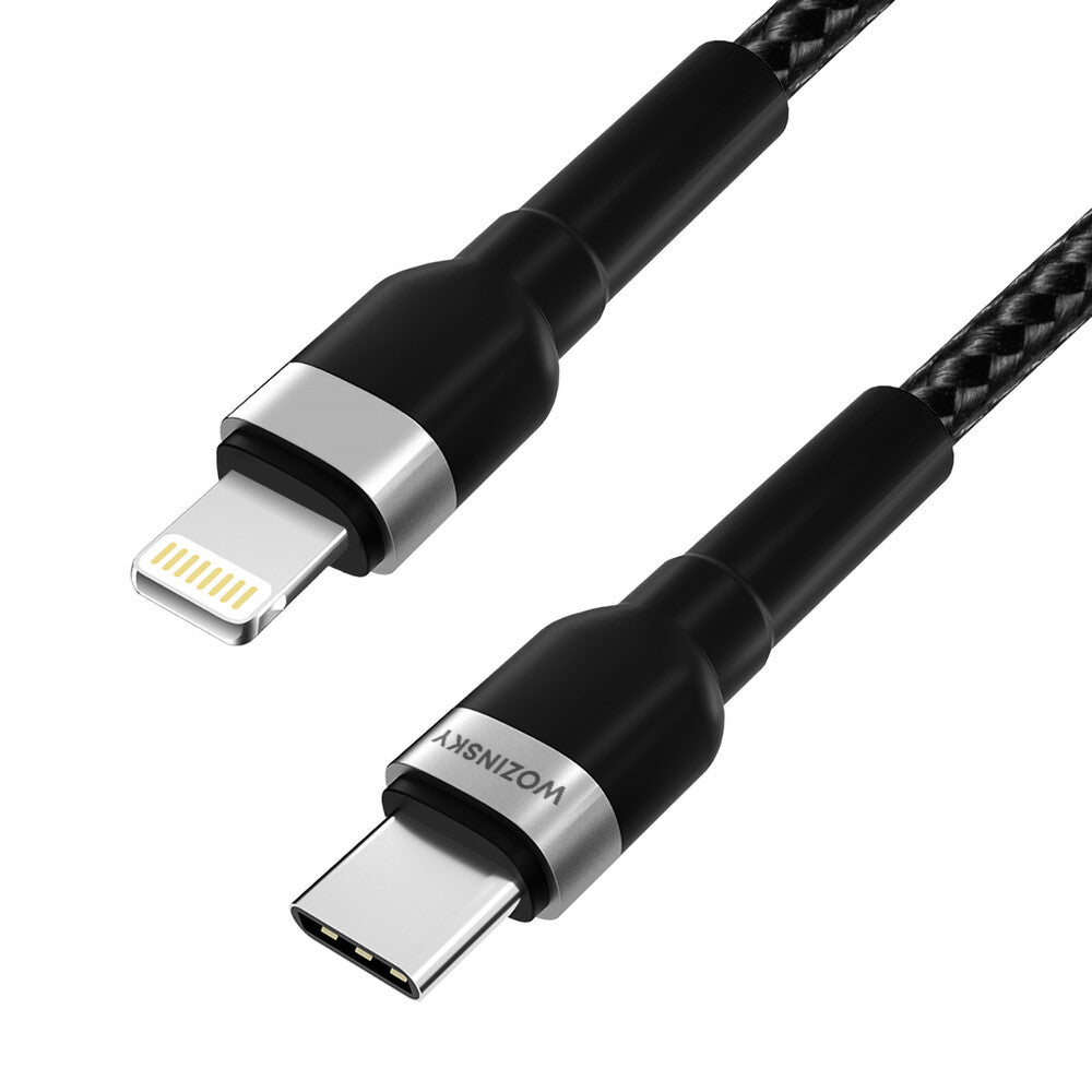 Wozinsky 5907769308765 Lightning kabel 2 m Sort