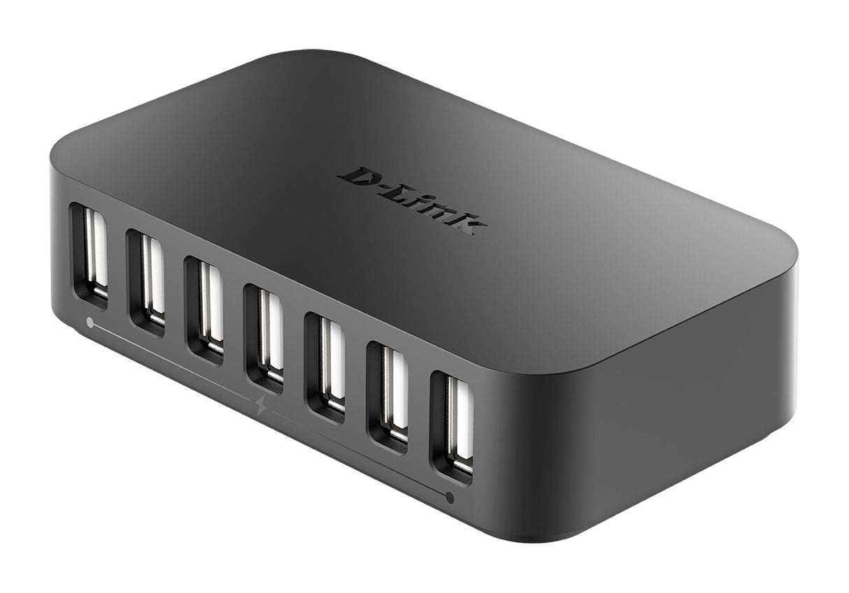 D-Link DUB-H7 USB 2.0 Type-B 480 Mbit/s Sort
