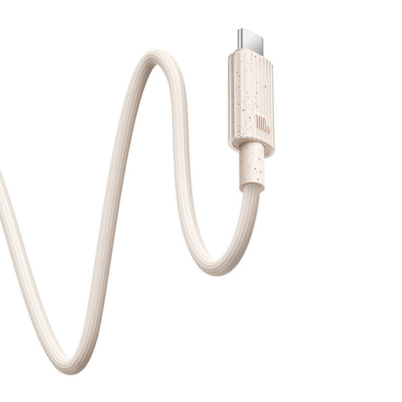 Hurtig opladning kabel Baseus USB til USB-C Habitat Series 1m 100W (rosa)