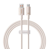Hurtig opladning kabel Baseus USB til USB-C Habitat Series 1m 100W (rosa)