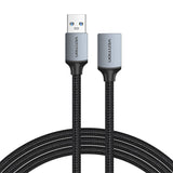 Kabel USB-A 3.0 A Mand til Kvinde Vention CBLHI 3m sort