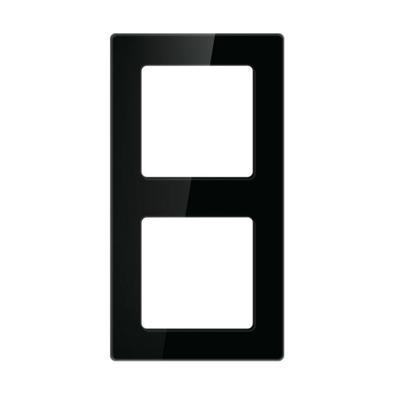 Dobbeltskærmsocket Avatto N-TS10-Frame-B2 (sort)