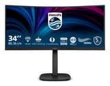 Philips 3000 series 34B2U3600C/00 computerskærm 86,4 cm (34") 3440 x 1440 pixel Wide Quad HD LCD Sort