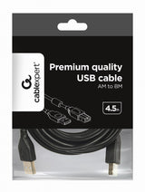 Gembird CCF-USB2-AMBM-15 USB-kabel USB 2.0 4,6 m USB A USB B Sort