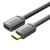 HDMI 2.0 Mand til HDMI 2.0 Kvindelig udvidelseskabel Vention AHCBJ 5m, 4K 60Hz, (Sort)