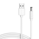 Power Cable USB 2.0 til DC 5,5 mm Barrel Jack 5V Vention CEYWG 1,5 m (hvid)