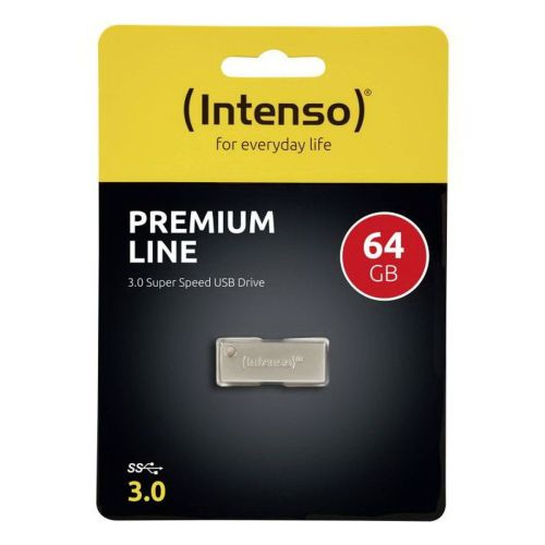 Intenso Pendrive 64GB Premium Line USB 3.2, Silver EU (3534490)