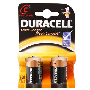 Duracell 2 LR14 C Engangsbatteri Alkaline