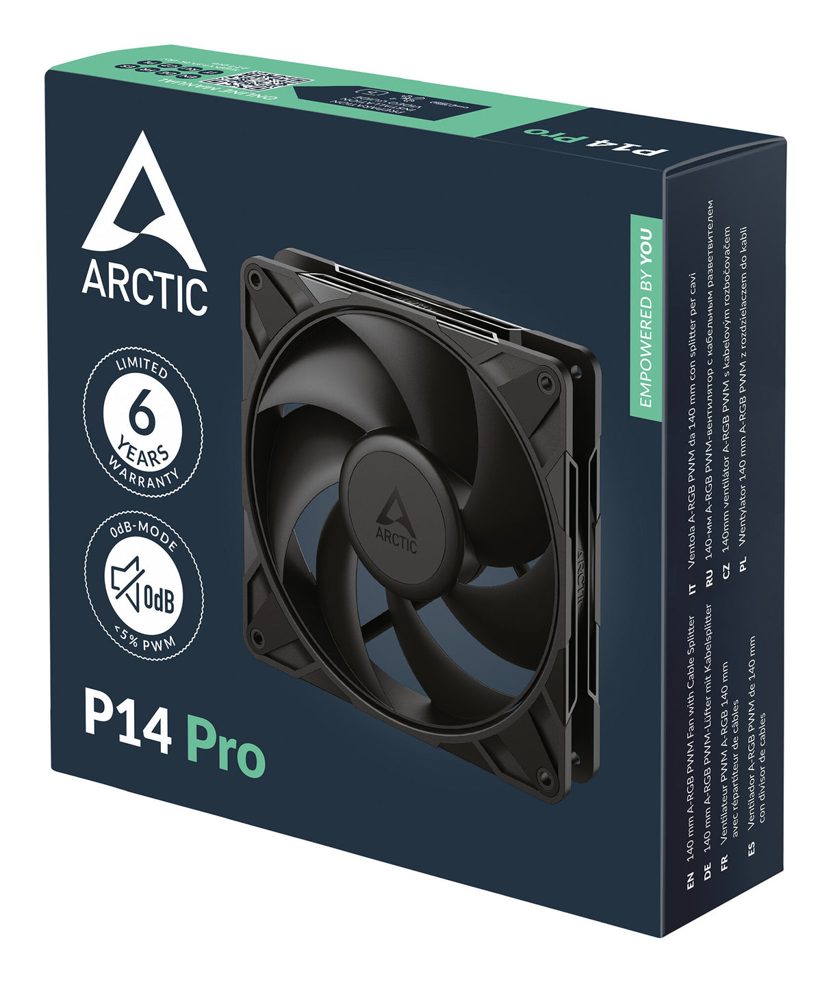 ARCTIC P14 Pro Computerkabinet Ventilator 14 cm Sort