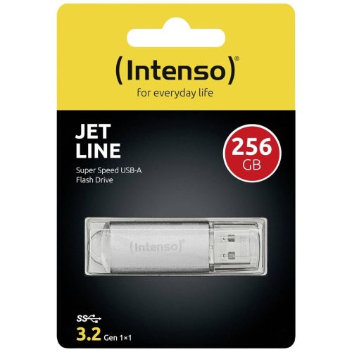 Intenso Pendrive 256GB Jet Line USB 3.2, Silver EU (3541492)