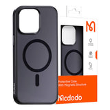 Magnetisk etui McDodo til iPhone 15 Pro Max (sort)