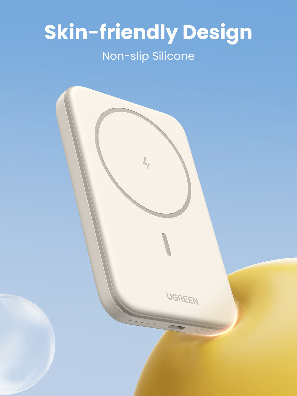 Ugreen 25207 powerbank 5000 mAh Trådløs opladning Sort