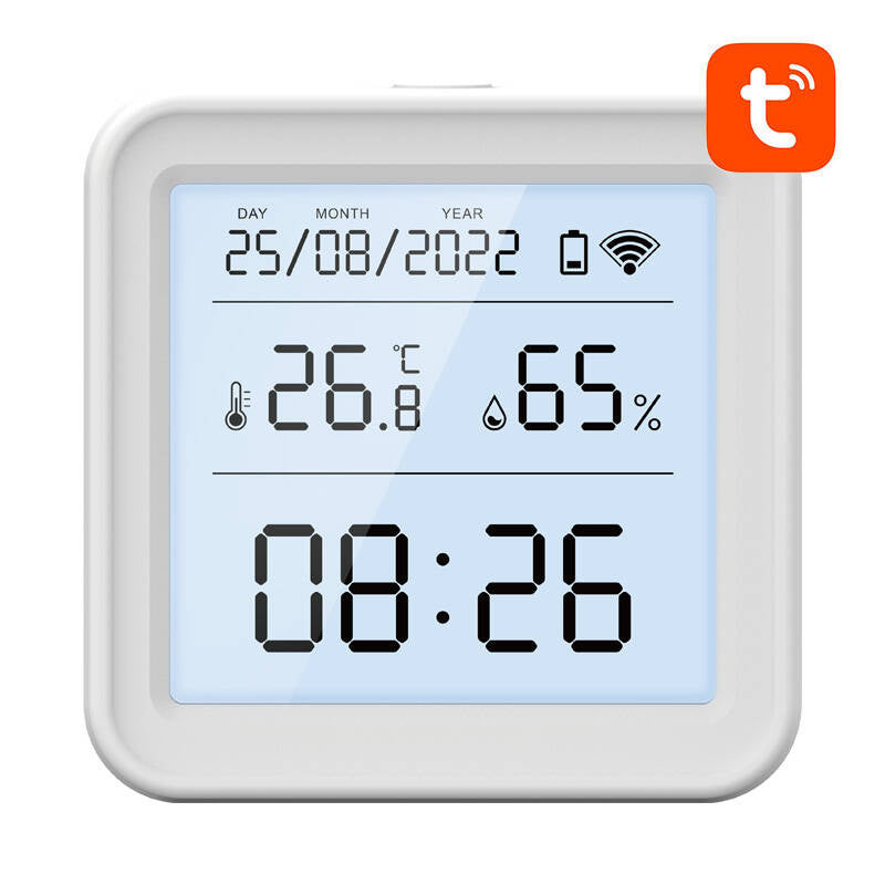 Smart temperatur og fugtighed sensor WiFi Gosund S6 LCD Tuya
