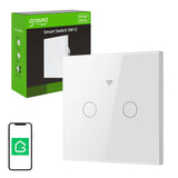 Smart Touch WiFi Light Switch Gosund SLS2 (valgfrit N, Dual) Tuya