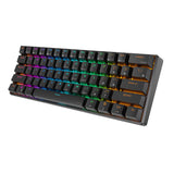 Mekanisk tastatur Royal Kludge RK61 RGB, brun stik (sort)
