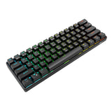 Mekanisk tastatur Royal Kludge RK61 RGB, brun stik (sort)