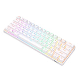 Mekanisk tastatur Royal Kludge RK61 RGB, brun stik (hvid)