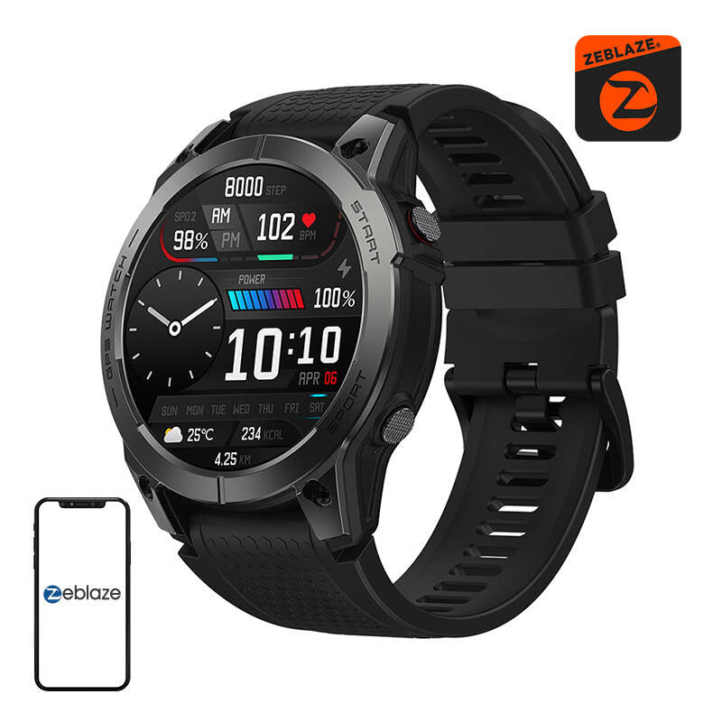 Smartwatch Zeblaze Stratos 3 (sort)